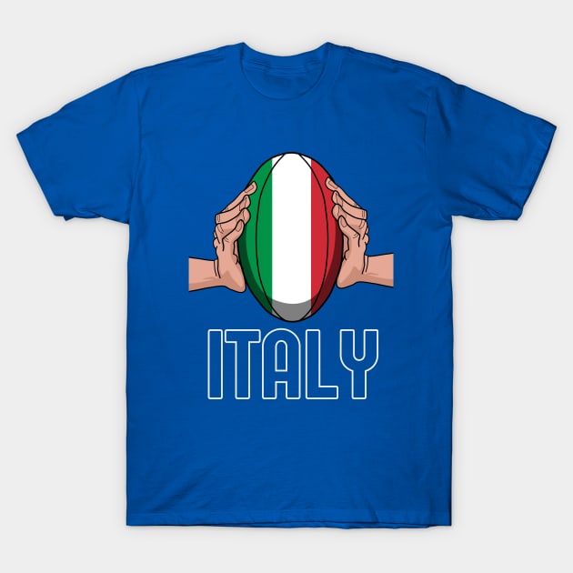 Italy Rugby - Six Nations T-Shirt by Ashley-Bee